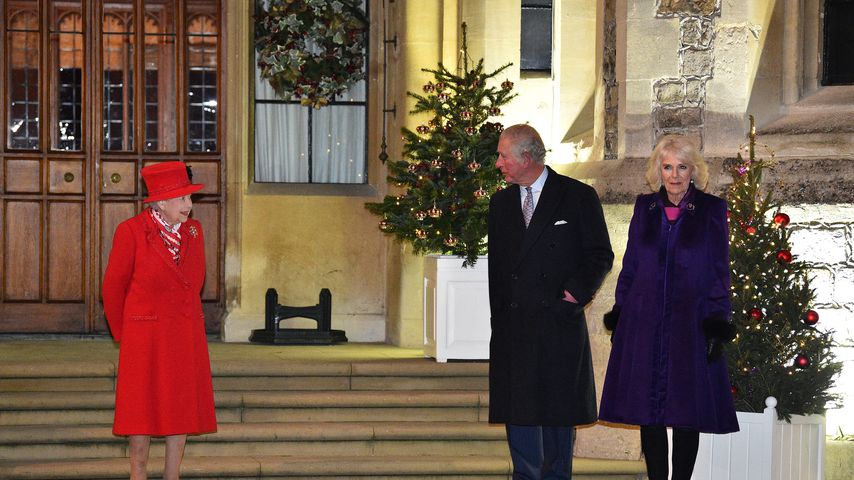 Queen Elizabeth II., Prinz Charles und Herzogin Camilla im Dezember 2020