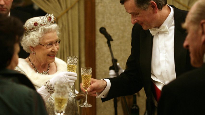 Queen Elizabeth II. und Danilo Turk in Slovenien im Oktober 2008