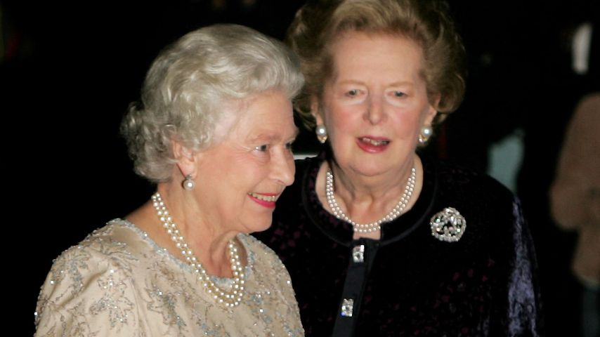 Queen Elizabeth II. und Margaret Thatcher im Oktober 2005 in London