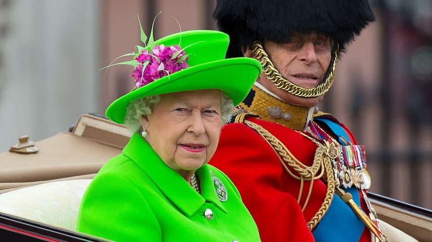 Queen Elizabeth II. und Prinz Philip bei der Trooping-the-Colour-Parade 2016