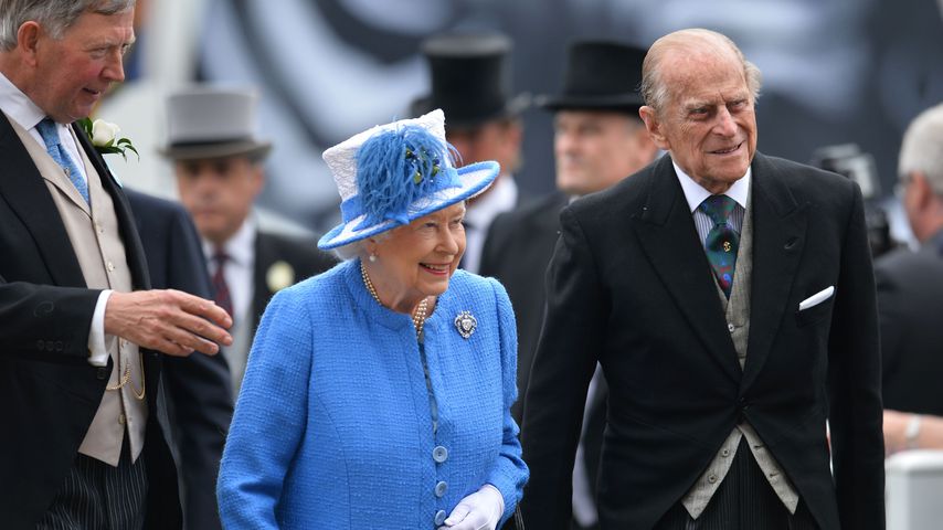 Queen Elizabeth II. und Prinz Philip beim Epsom Derby Festival in Surrey, 2016