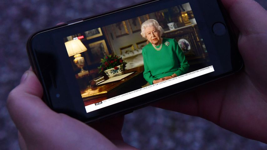 Queen Elizabeth II. während ihrer Ansprache im April 2020
