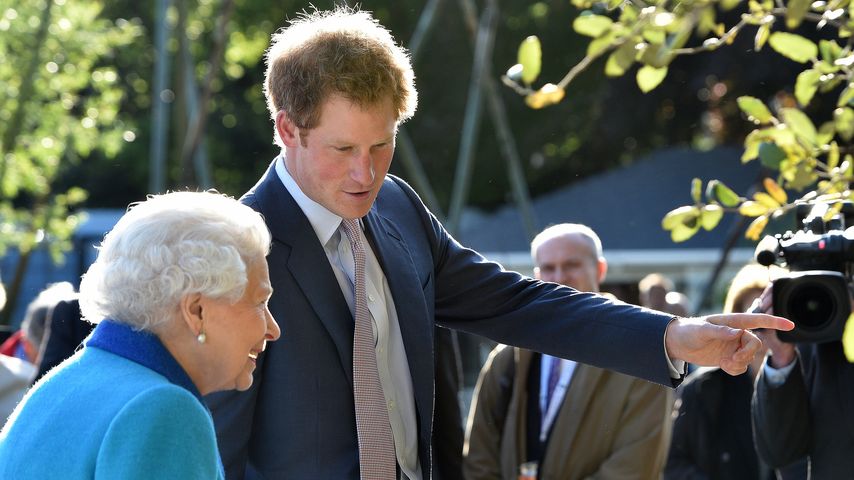 Queen Elizabeth und Prinz Harry im Mai 2015