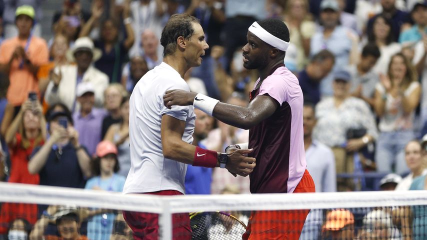 Rafael Nadal und Frances Tiafoe nach ihrem Match, September 2022