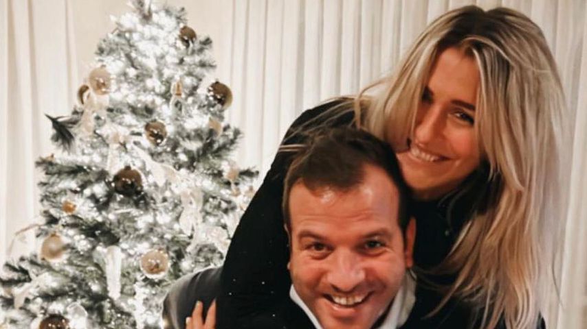 Rafael van der Vaart und seine Freundin Estavana Polman an Weihnachten