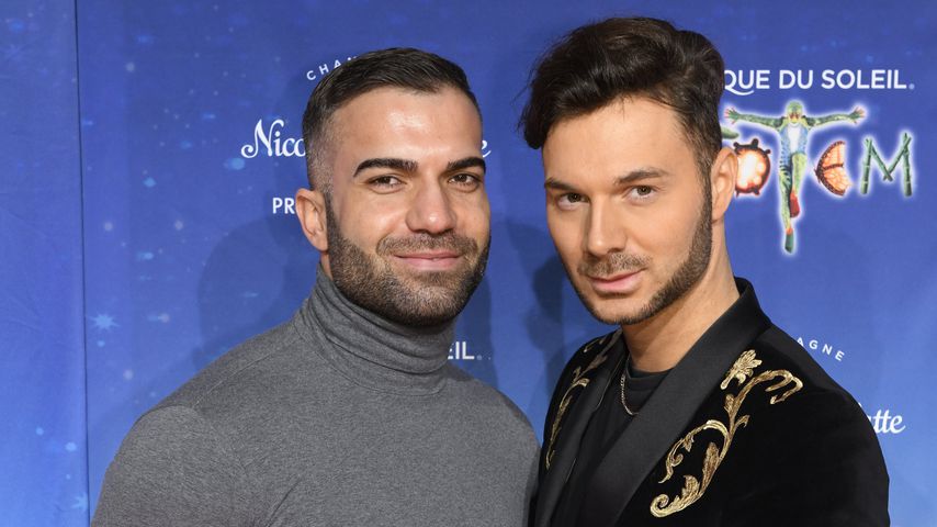 Rafi Rachek und Sam Dylan bei der Premiere von "Cirque du Soleil"