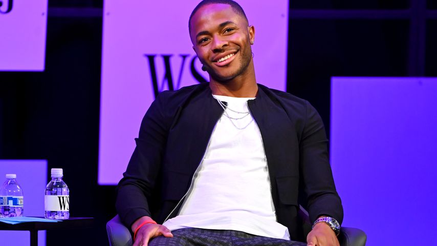 Raheem Sterling bei einer Pressekonferenz in NYC im Mai 2019
