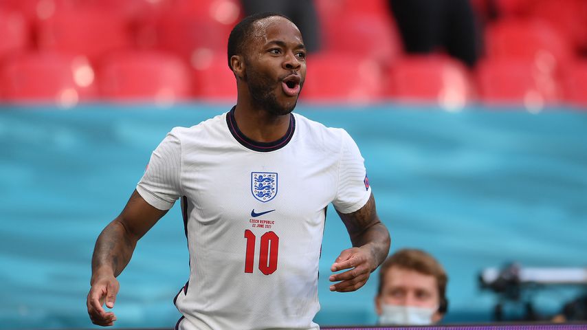 Raheem Sterling nach seinem Treffer gegen Tschechien