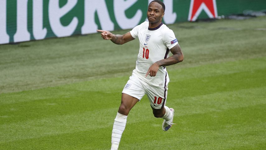 Raheem Sterling beim EM-Achtelfinale in London im Juni 2021
