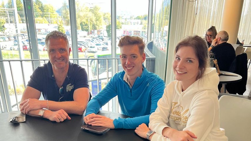 Ralf Schumacher, David Schumacher und seine Freundin Vivien