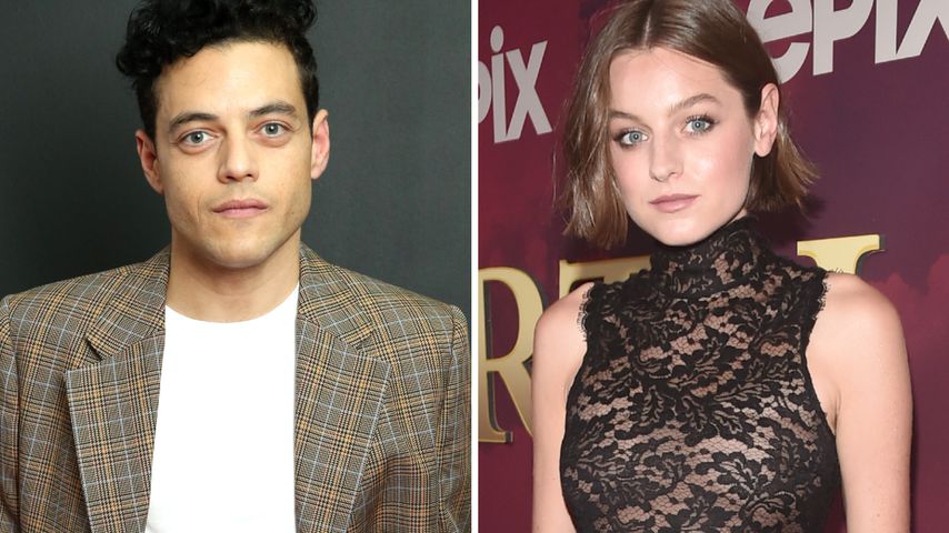 Wird es jetzt ernst? Rami Malek und Emma Corrin knutschen