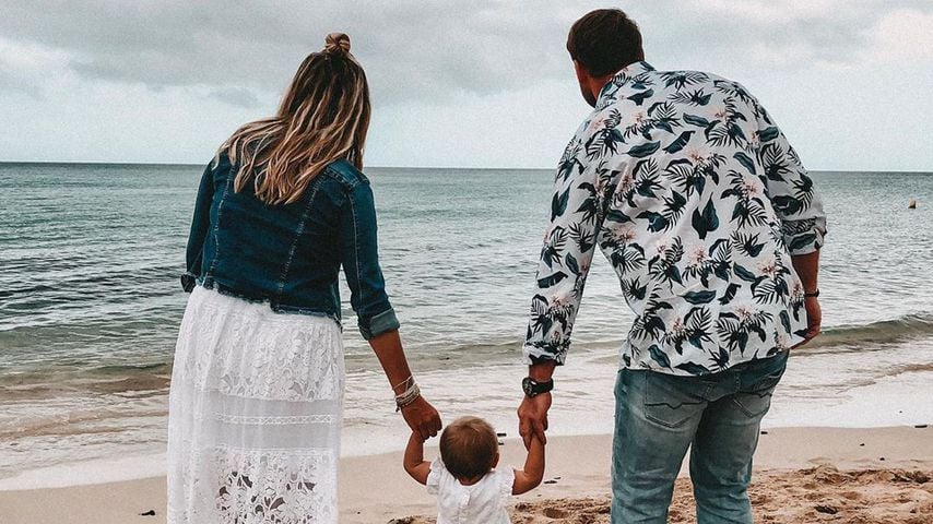 Mona Stöckli, ihre Tochter Clea und ihr Partner Peter