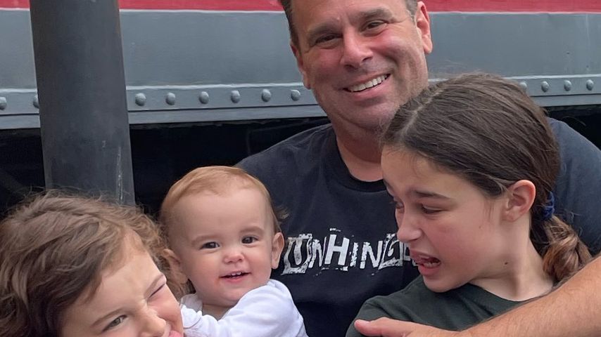 Randall Emmett und seine drei Kinder Rylee, Ocean und London