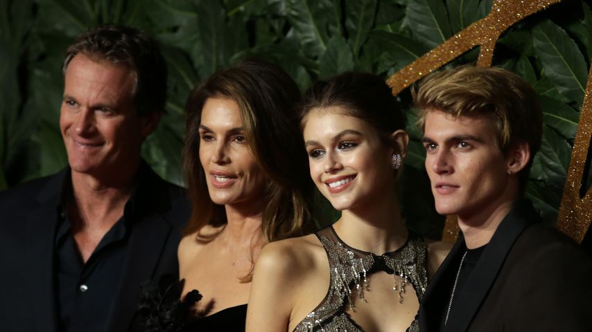 Rande Gerber, Cindy Crawford, Kaia Gerber und Presley Gerber