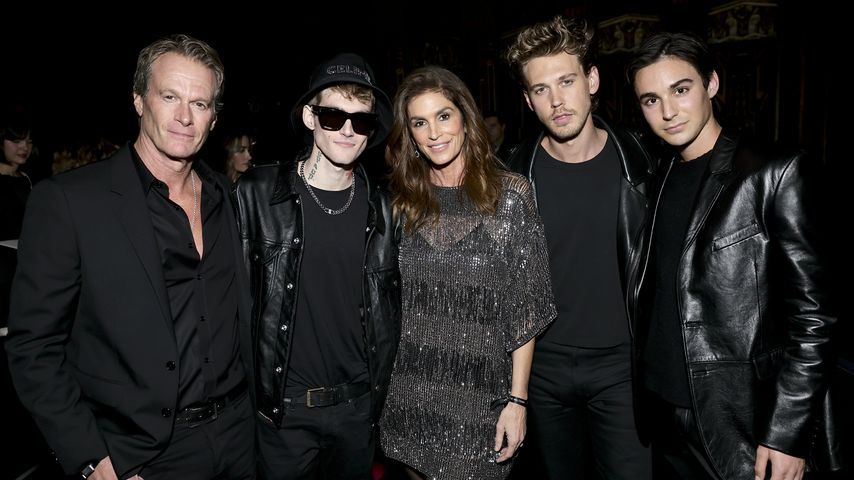 Rande Gerber, Presley Walker Gerber, Cindy Crawford, Austin Butler und Travis Jackson