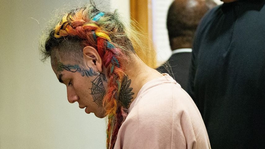 6ix9ine bei einem Gerichtstermin in Texas, August 2018