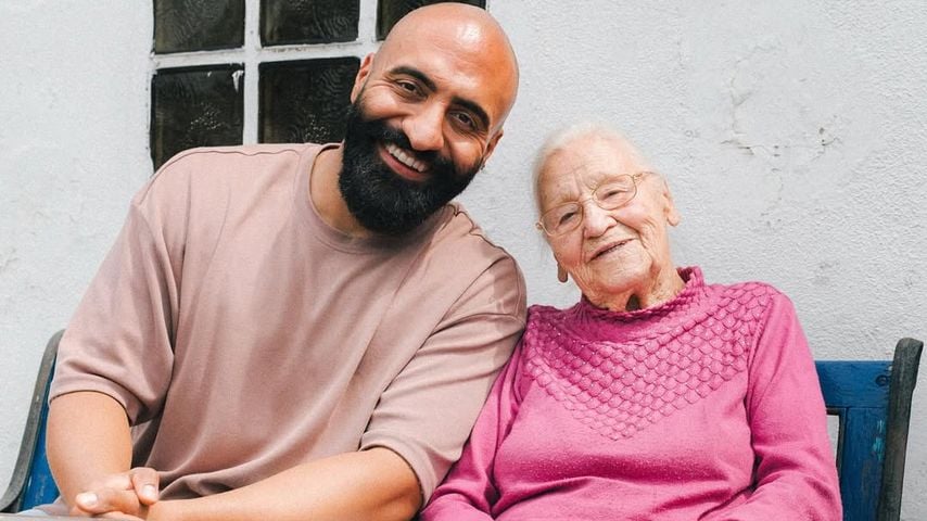 Social-Media-Star und Pfleger Rashid Hamid mit Edith, August 2025