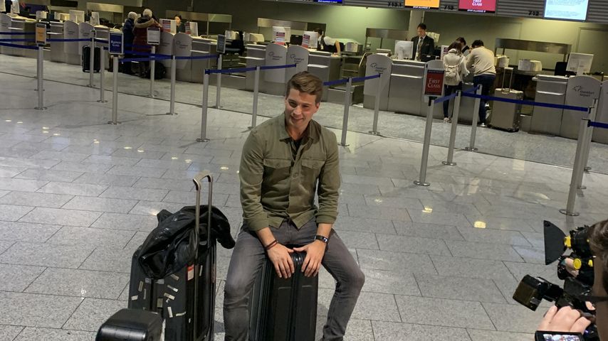 Raúl Richter vor seinem Abflug ins Dschungelcamp