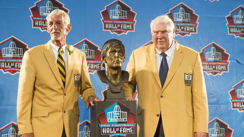 Ray Guy und John Madden im August 2014 in Ohio