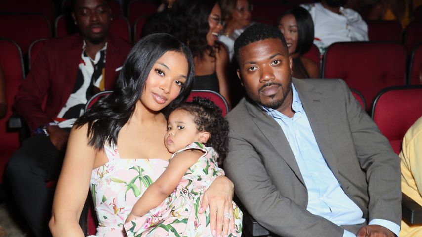 Ray J mit seiner Frau Princess Love und seiner Tochter Melody