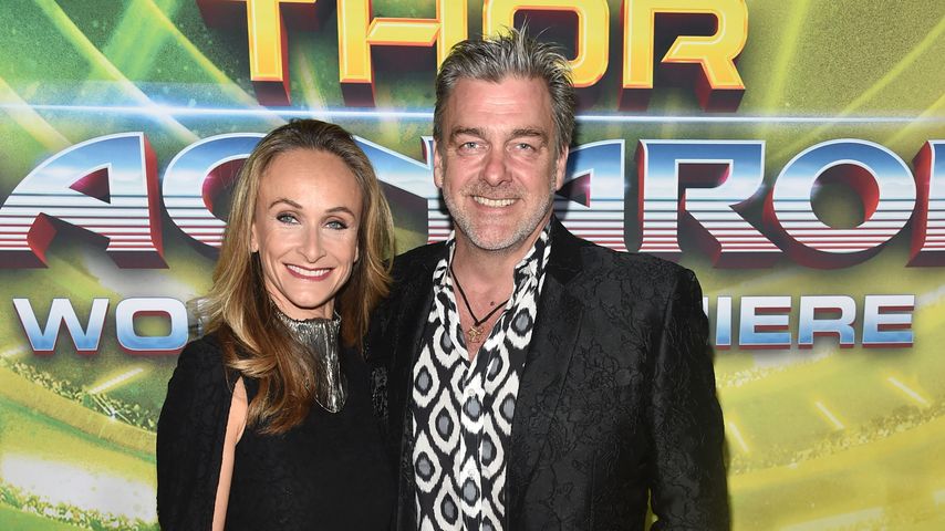 Ray Stevenson und seine Partnerin Elisabetta Caraccia im Oktober 2017