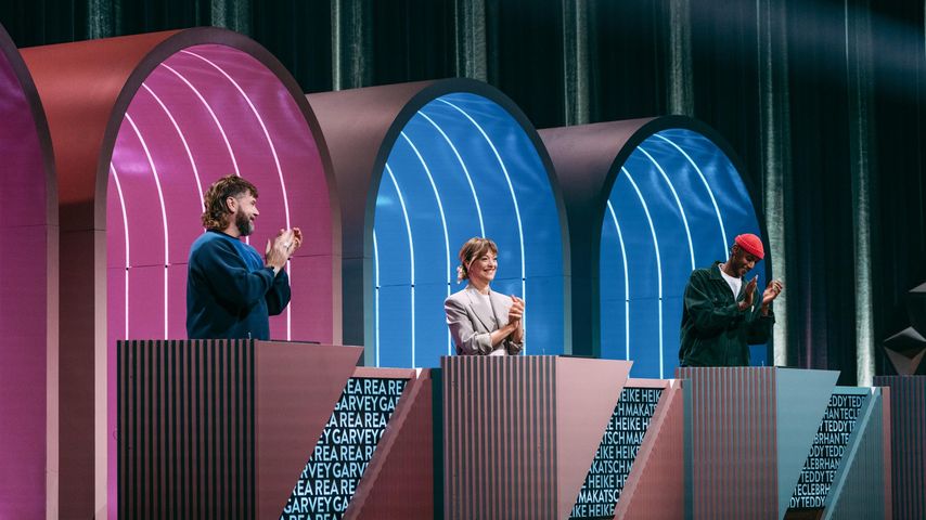 Rea Garvey, Heike Makatsch und Teddy Teclebrhan bei "Wer stiehlt mir die Show?", 2025