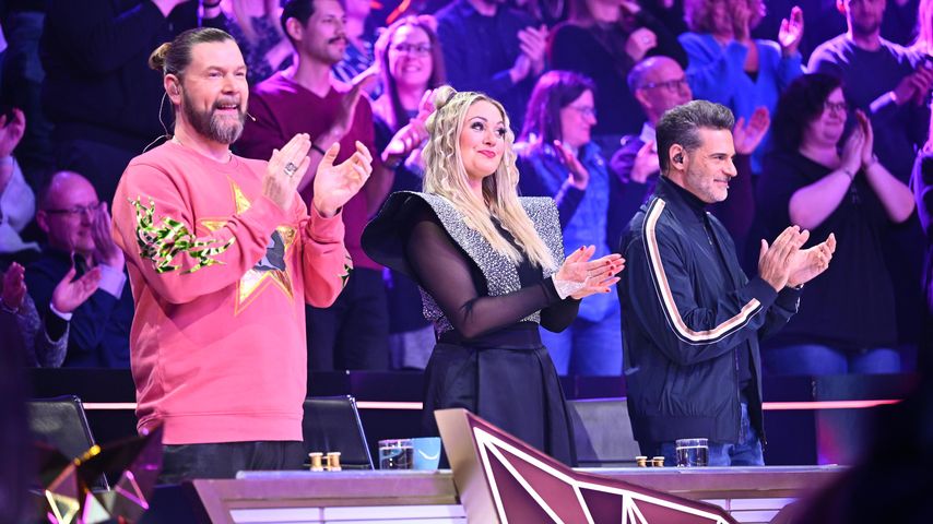 Rea Garvey, Ruth Moschner und Rick Kavanian bei "The Masked Singer"