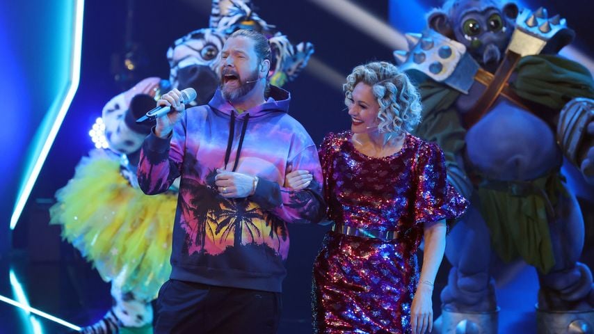 Rea Garvey und Ruth Moschner beim "The Masked Singer"-Finale