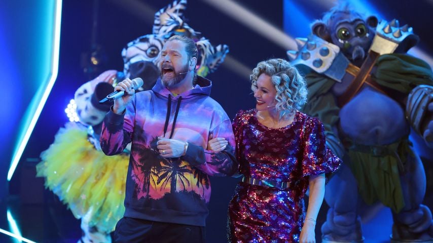 Rea Garvey und Ruth Moschner beim "The Masked Singer"-Finale