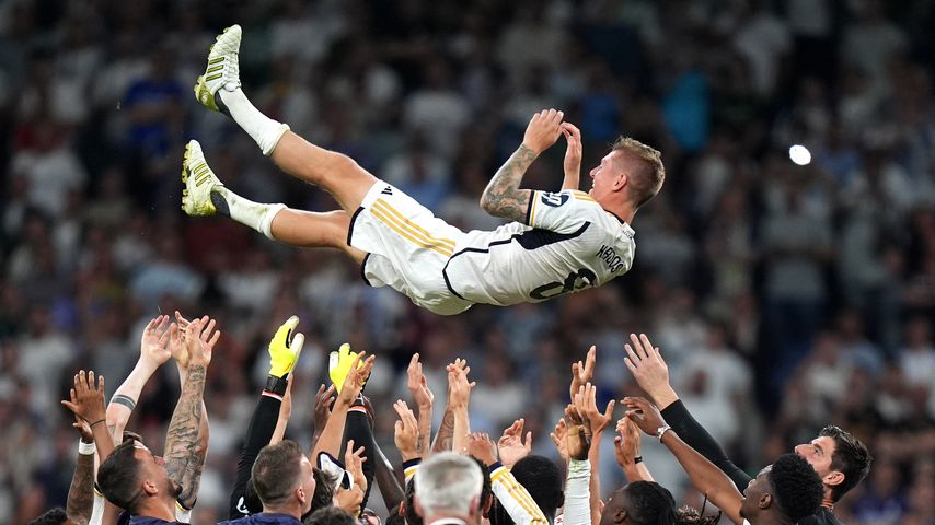 Toni Kroos bei seinem letzten Heimspiel in Madrid am 25. Mai
