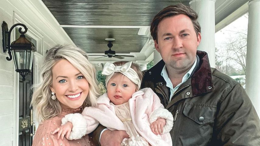 Reality-TV-Star Jenna Cooper und ihr Verlobter Karls Hudson mit Tochter Presley Belle
