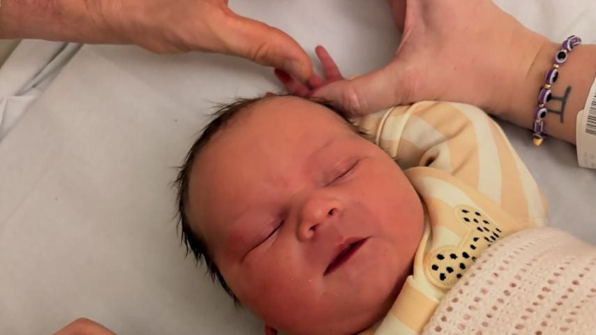 Rebecca Adlington und Andy Parsons Tochter Thea, Februar 2026