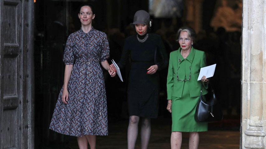 Rebecca Hall, Maria Ewing und Leslie Caron in der Westminster Abbey, 2018