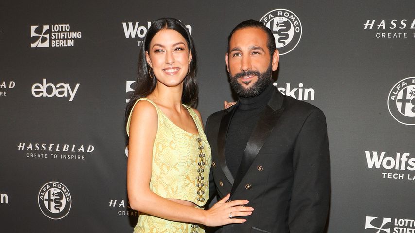 Rebecca Mir mit Massimo Sinató , Januar 2018