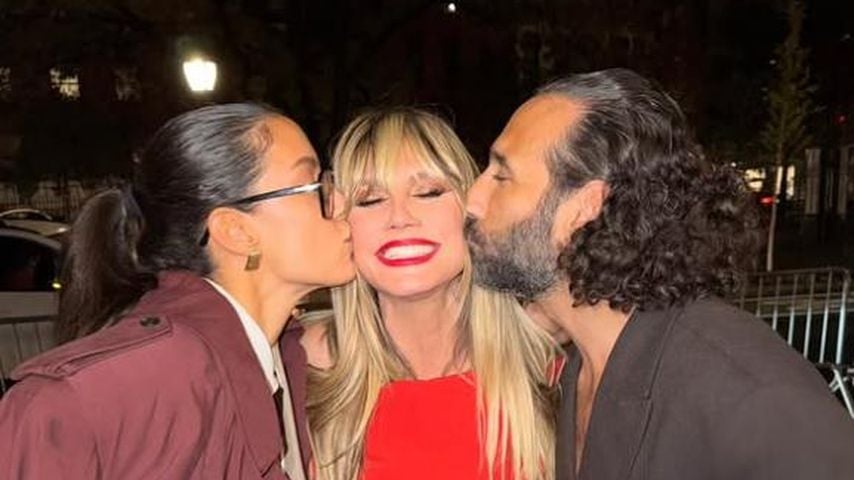Rebecca Mir, Heidi Klum und Massimo Sinató, Oktober 2025