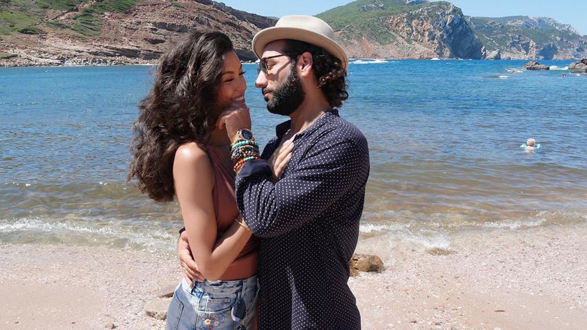 Rebecca Mir und Massimo Sinató im Juli 2019 in Portugal
