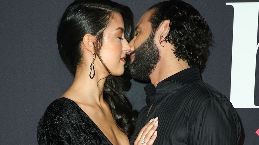 Rebecca Mir und Massimo Sinató bei der Maybelline Hot Trends Xhbition 2017