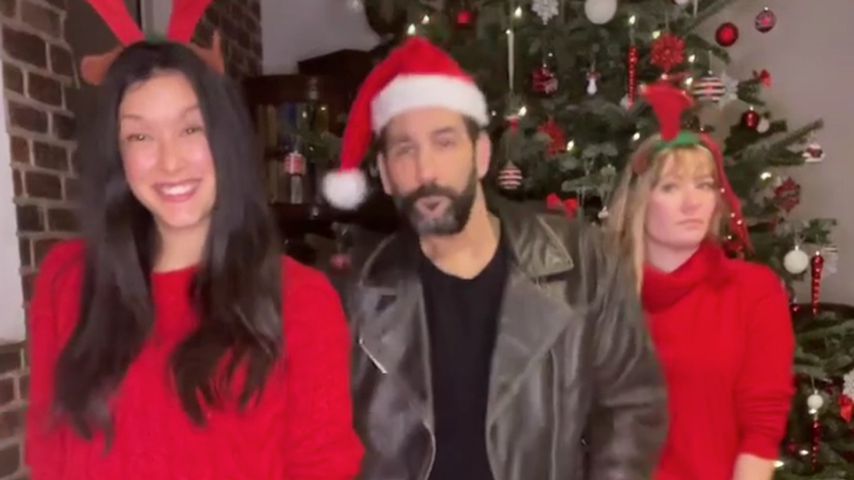 Rebecca Mir und Massimo Sinató im Dezember 2021