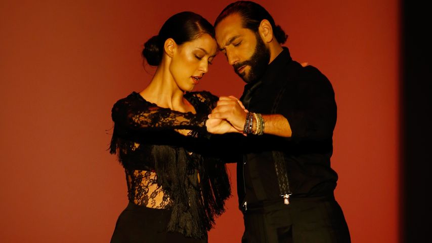 Rebecca Mir und Massimo Sinató bei der Mercedes-Benz Fashion Week in Berlin, 2016