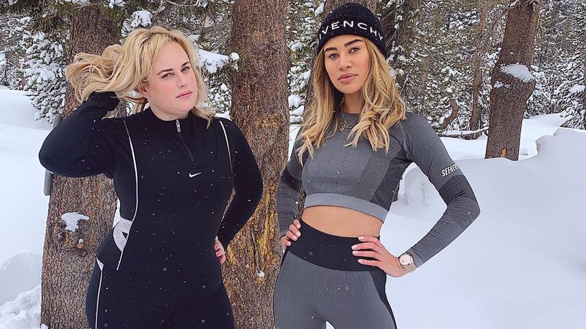 Rebel Wilson mit einer Freundin im März 2020