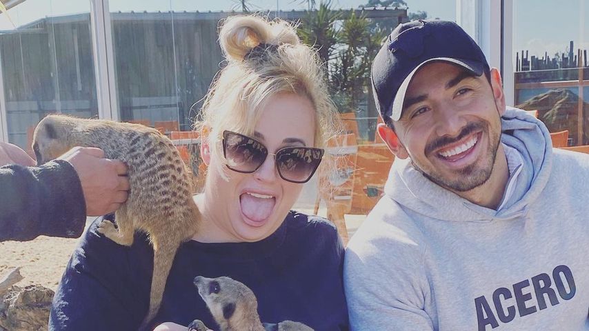 Rebel Wilson und ihr Personaltrainer im Zoo in Sydney