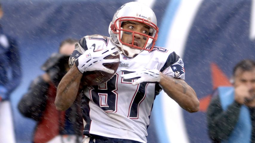 Reche Caldwell bei einem Spiel der New England Patriots, 2006