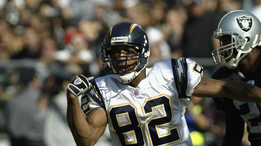 Reche Caldwell bei einem Spiel der San Diego Chargers, 2002