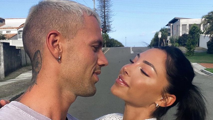 Reece Hawkins und London Goheen im Januar 2020