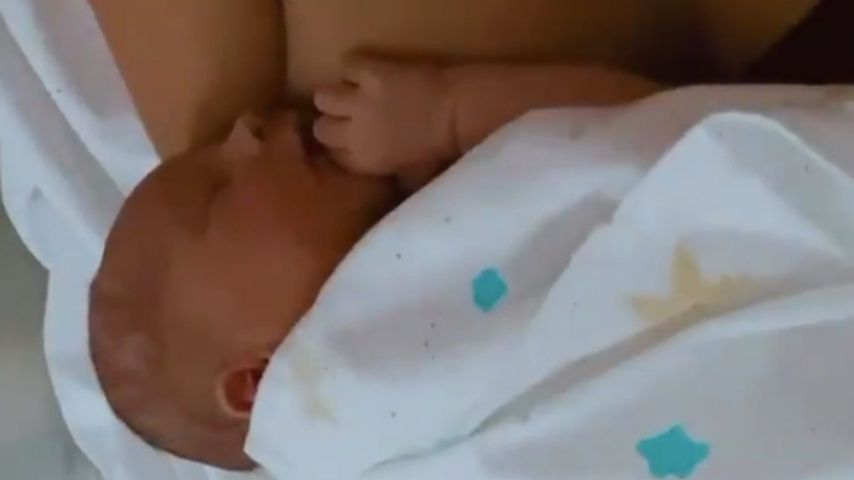 Reece Hawkins und London Goheens Baby