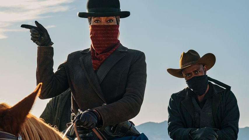 Regina King und Lakeith Stanfield in "The Harder They Fall"