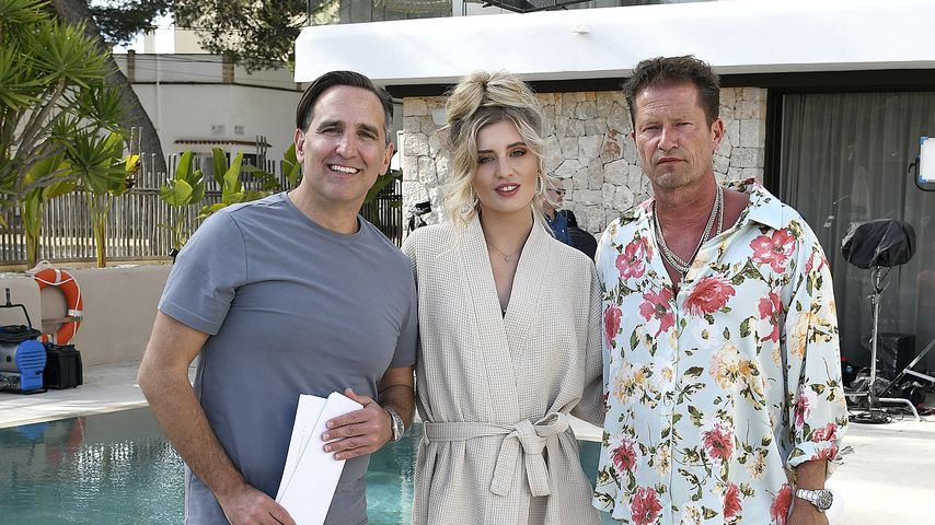 Regisseur Mike Hatton mit Luna und Til Schweiger am Set von "Hollywood and Crime"