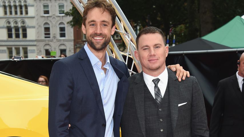 Reid Carolin und Channing Tatum bei der "Logan Lucky"-Premiere in London im August 2017