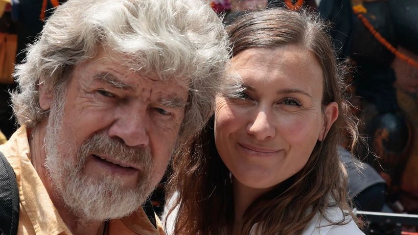 Reinhold Messner mit seiner Frau Diane im August 2023