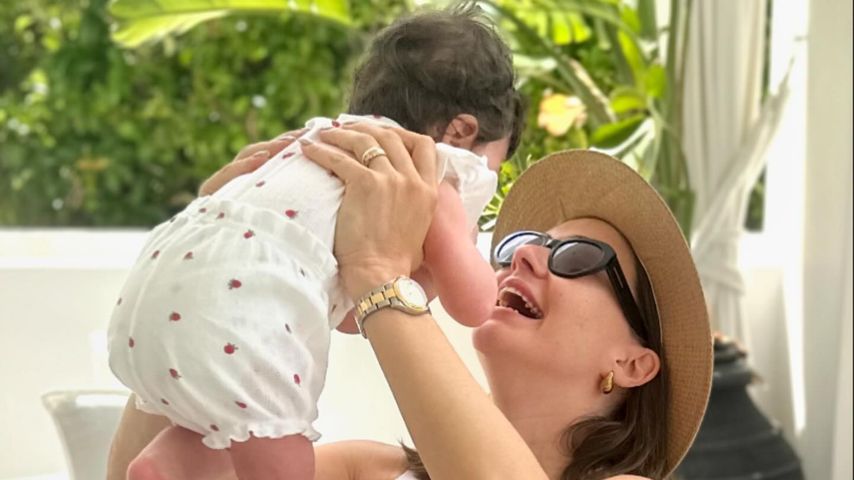 Renata Lusin und ihr Baby Stella